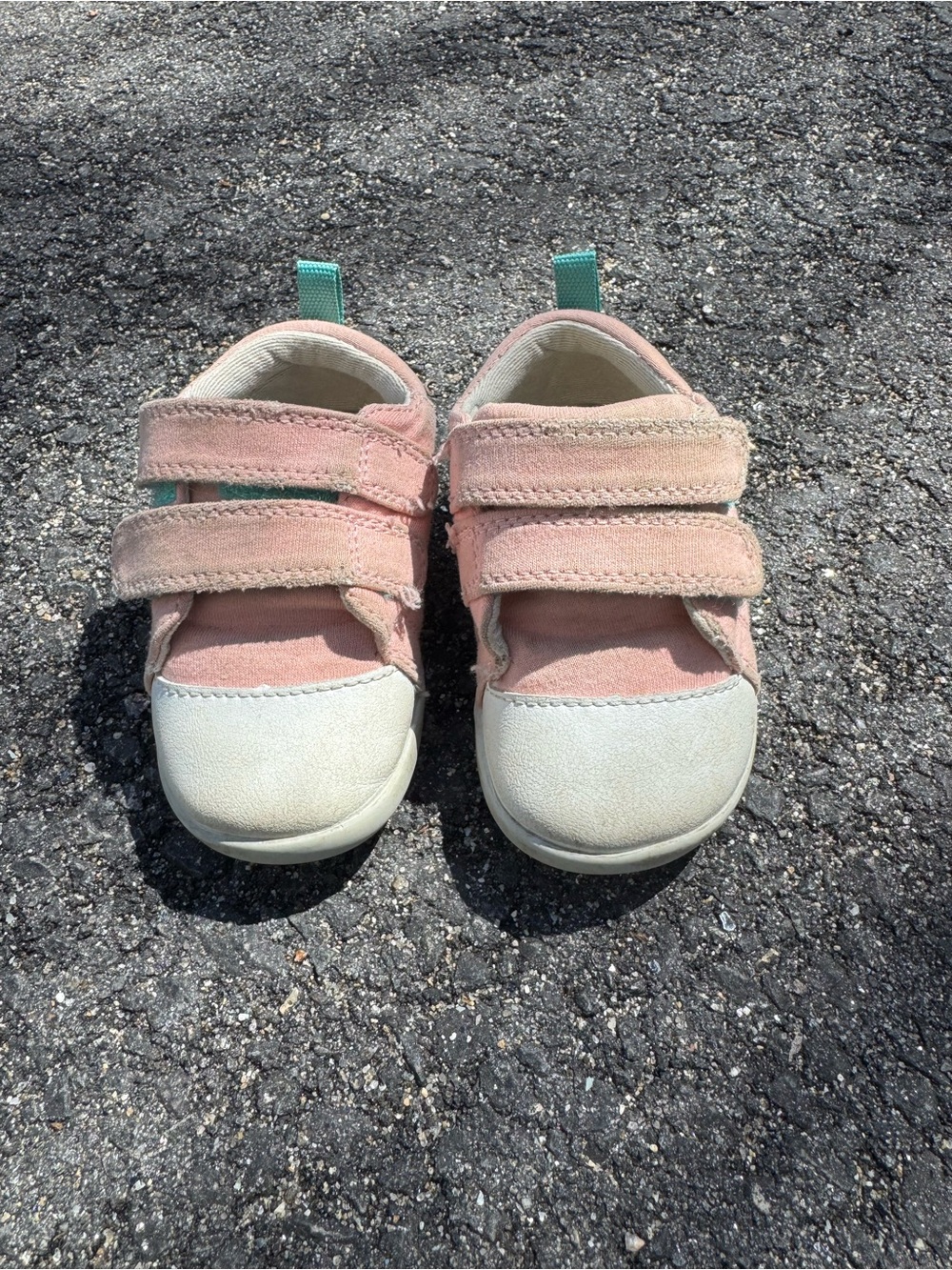 Ten Little Pink Velcro sneakers